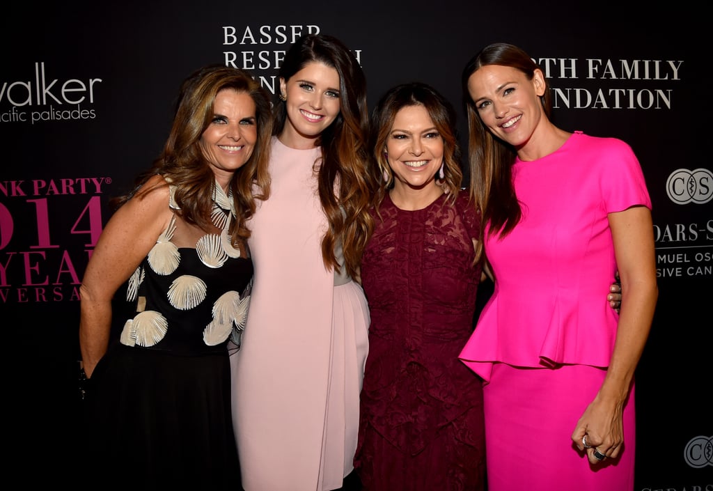 Jennifer Garner was dressed in the color of the night when she joined Maria Shriver and daughter Katherine Schwarzenegger at Elyse Walker's Pink Party in LA on Saturday. Jennifer cohosted the event with Rachel Zoe.