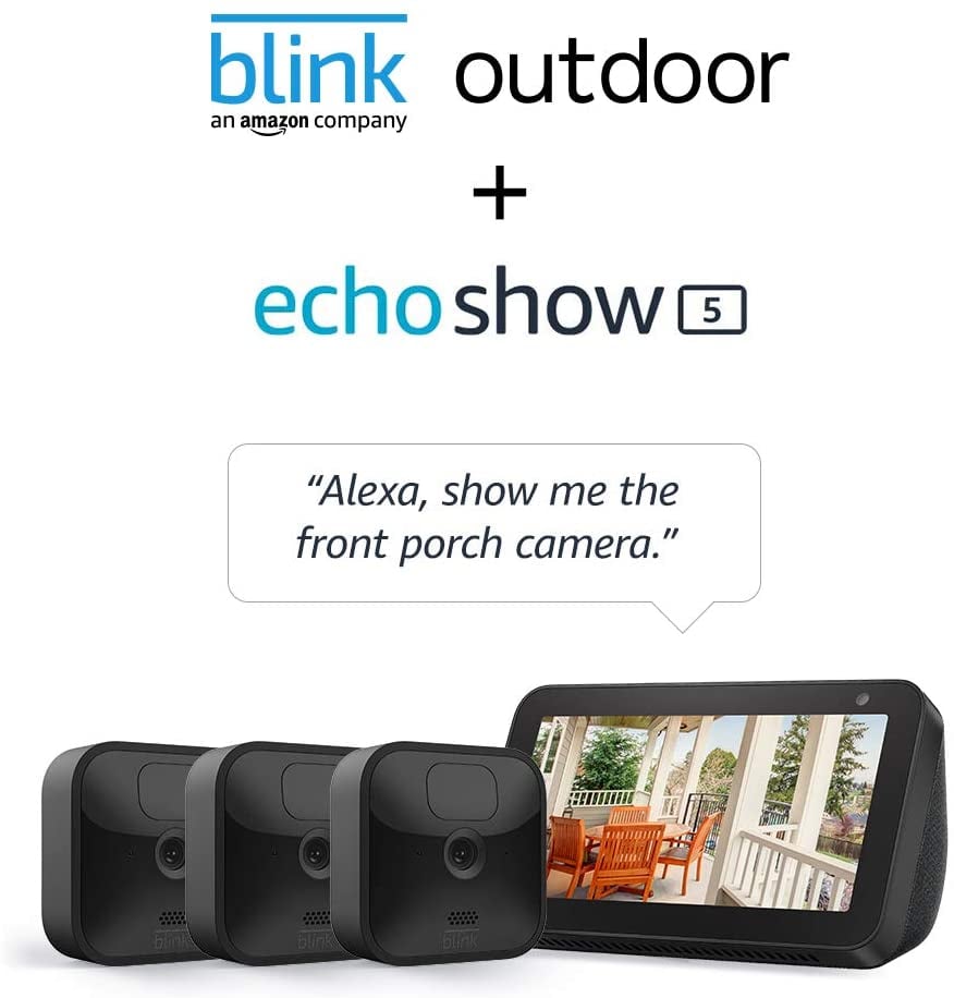 Amazon Echo Show 5 With Blink Outdoor Kit