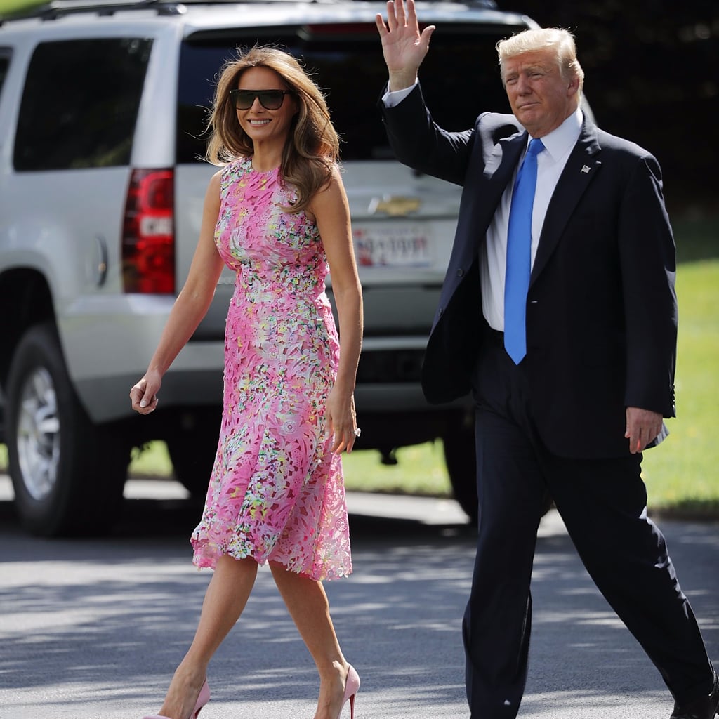 melania floral dress
