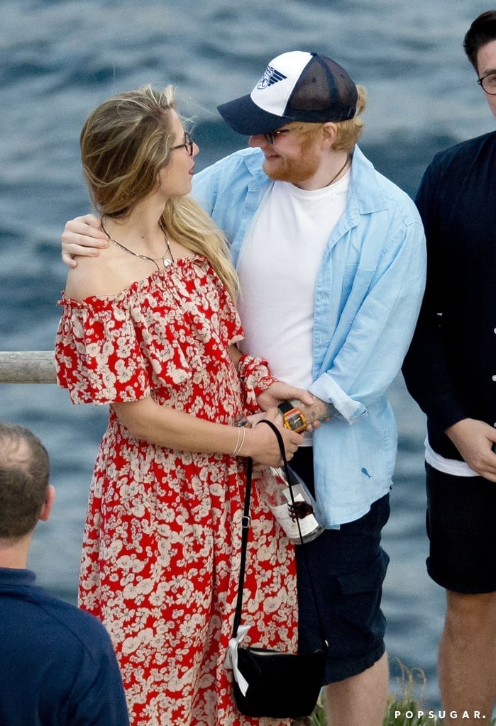 Ed Sheeran and Cherry Seaborn Kissing in Ibiza June 2019