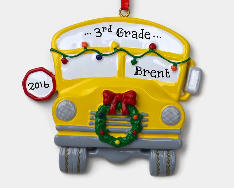 School Bus Grade Ornament
