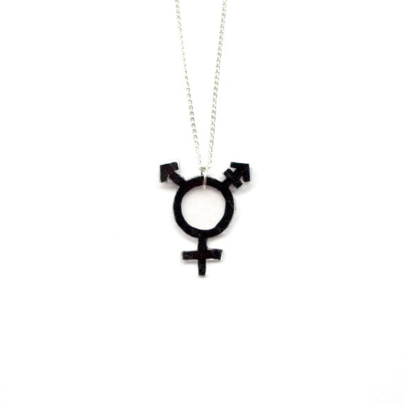 Transgender Symbol Necklace