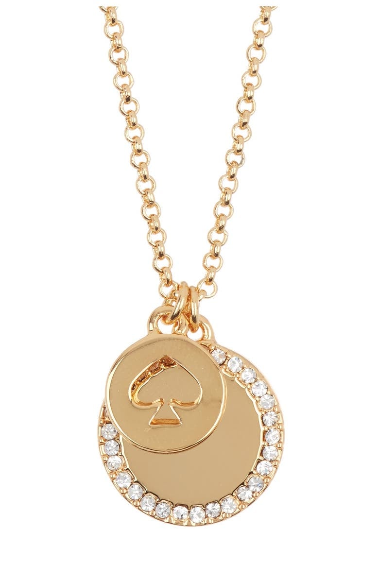 A Pretty Necklace: Kate Space New York Spot the Spade Pave Charm Necklace |  If You Need Us, We'll Be Shopping These Hot Labor Day Weekend Deals at Nordstrom  Rack | POPSUGAR