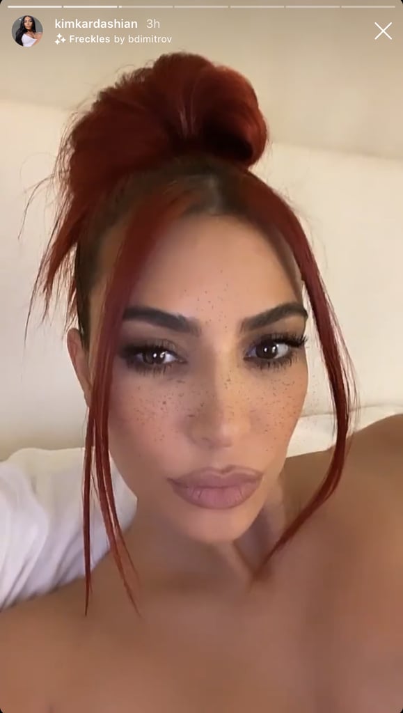 Kim Kardashian Dyed Her Hair Red Post-Lockdown