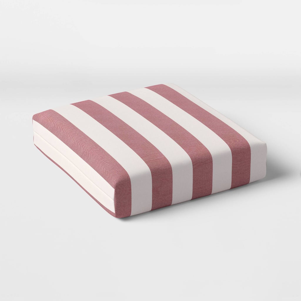 A Striped Outdoor Seat Cushion: Cabana Stripe Outdoor Deep Seat Cushion