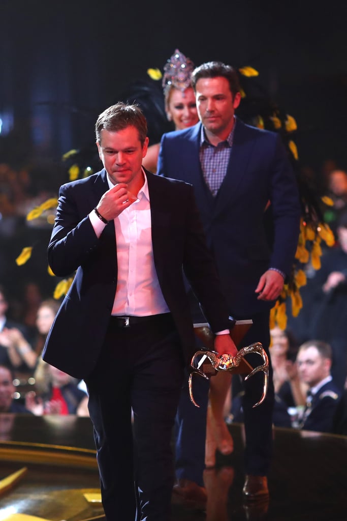 Ben Affleck and Matt Damon at the Guys Choice Awards 2016