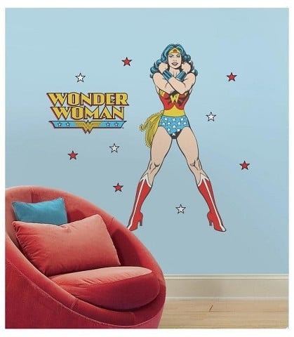 RoomMates Classic Wonder Woman Peel and Stick Giant Wall Decals