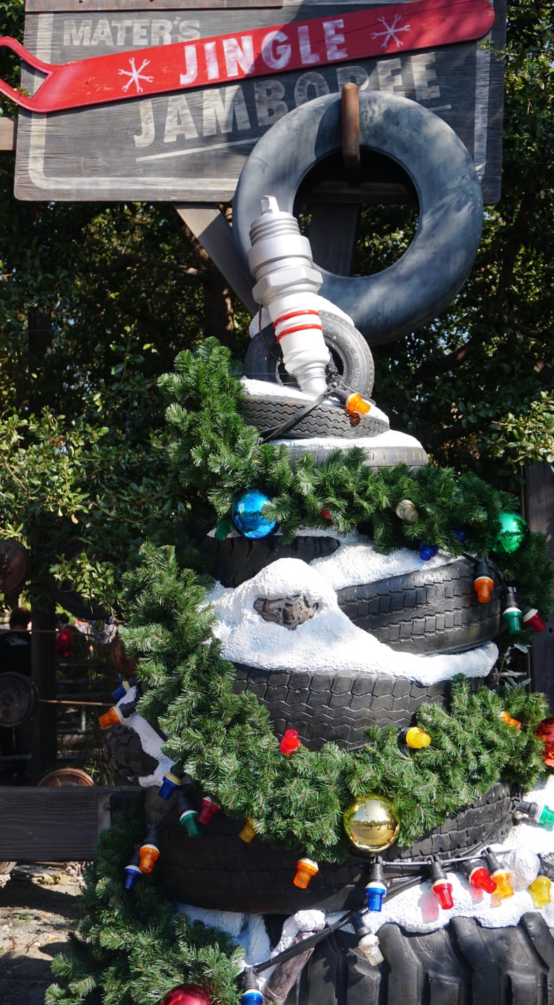 Mater's Junkyard Jamboree in Cars Land becomes Mater's Jingle Jamboree.