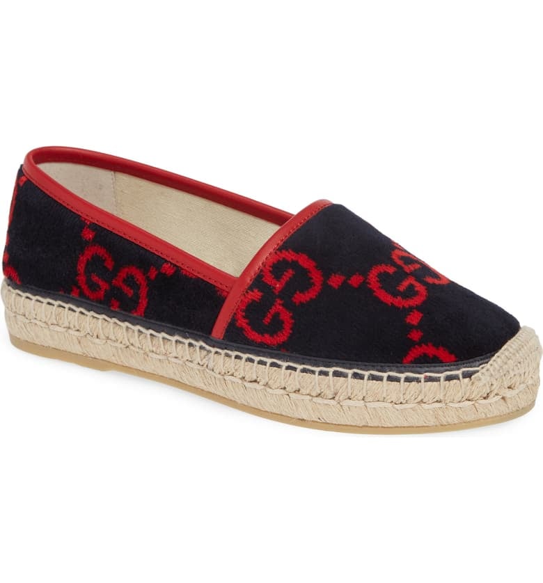 Gucci Pilar Double G Logo Espadrilles