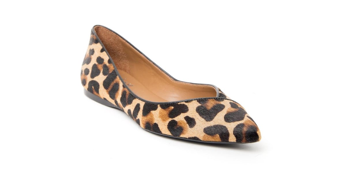 french sole leopard flats