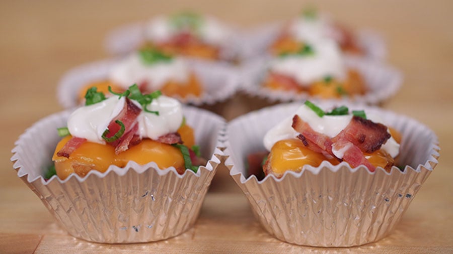 A Mini-Muffin Tin Makes Party-Ready Appetizers