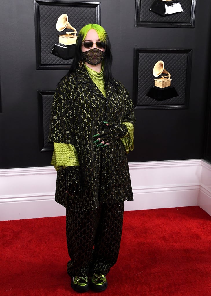 Billie Eilish S Gucci Outfit At The 2020 Grammys Popsugar Fashion