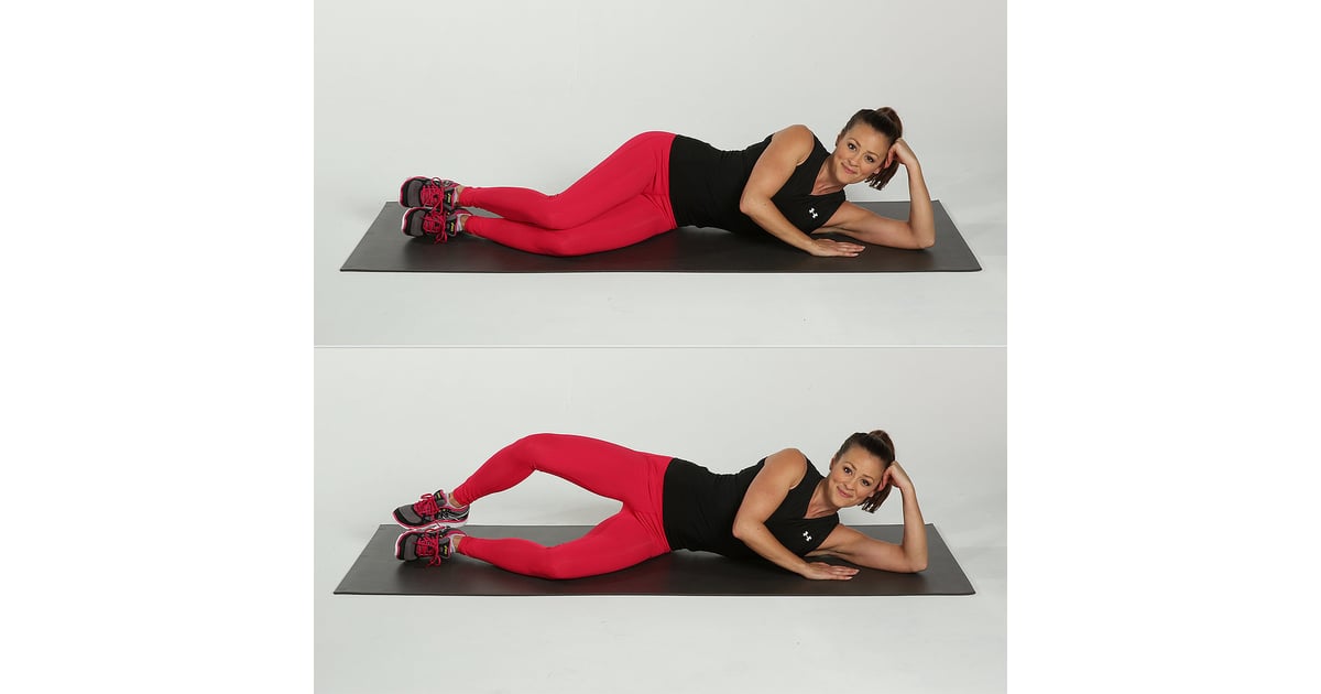 Clam Series Reps 20, each side Lie on your left side with your Butt