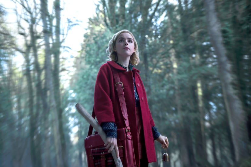 CHILLING ADVENTURES OF SABRINA, Kiernan Shipka in 'Chapter One: October Country', (Season 1, Episode 101, aired October 26, 2018), ph: Diya Pera /  Netflix / courtesy Everett Collection