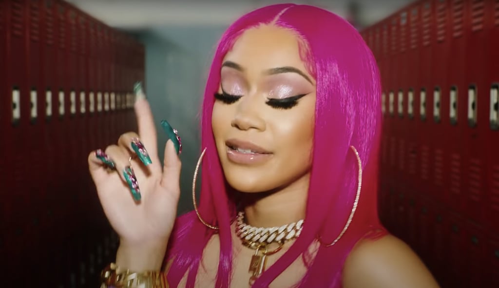 See Saweetie and Gwen Stefani's Rhinestone "Slow Clap" Nails