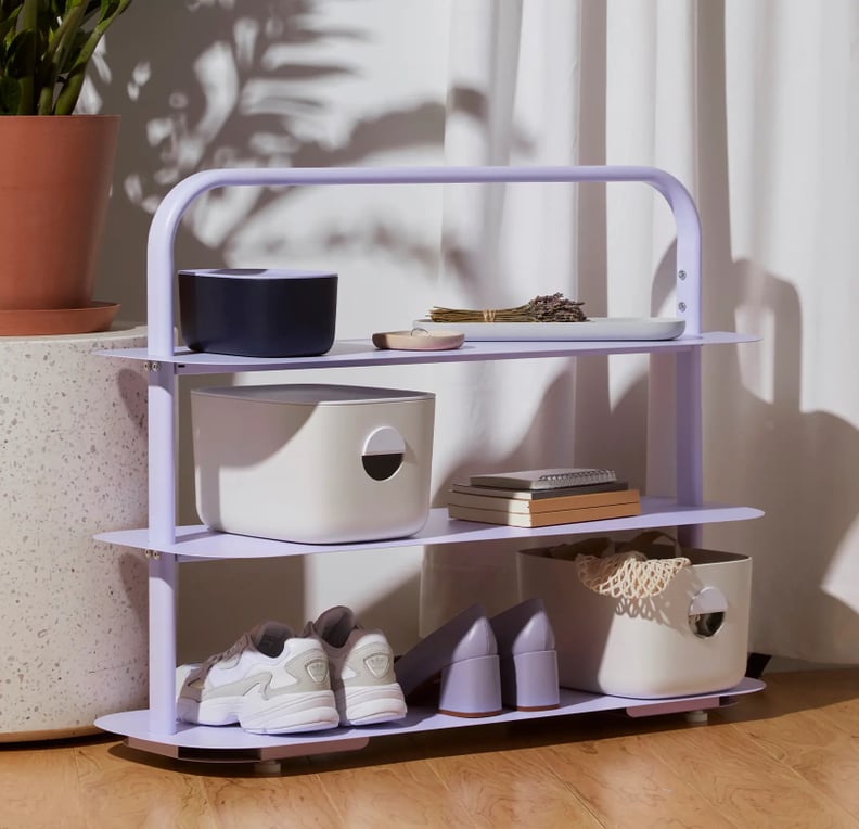 A Stylish Organizer: Open Spaces Decorative Entryway Shoe Rack