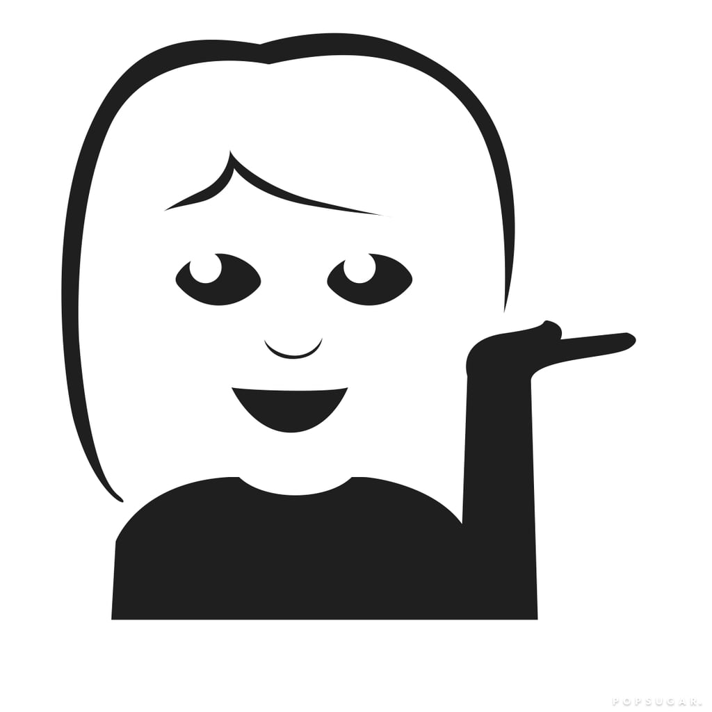 Pumpkin-Carving Stencil: Information-Desk Person Emoji