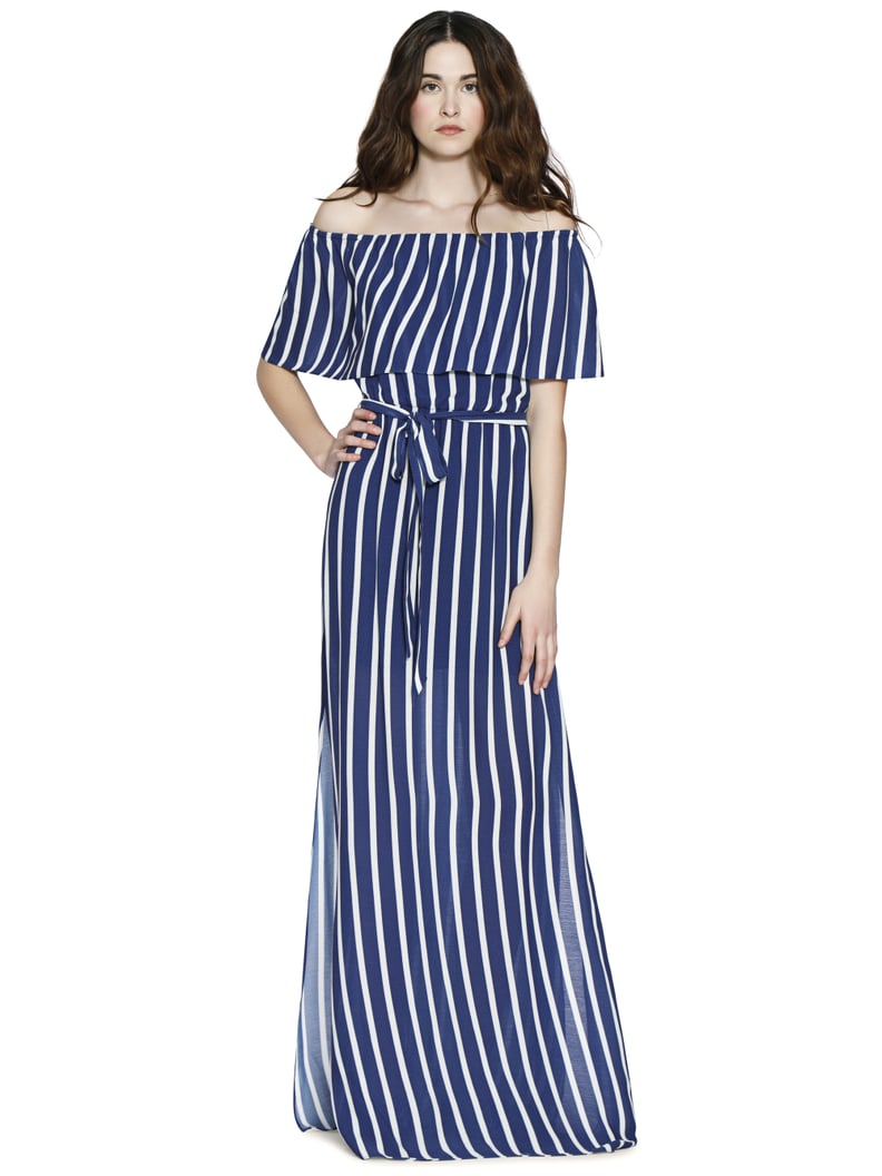 Alice + Olivia Grazi Off-Shoulder Maxi Dress