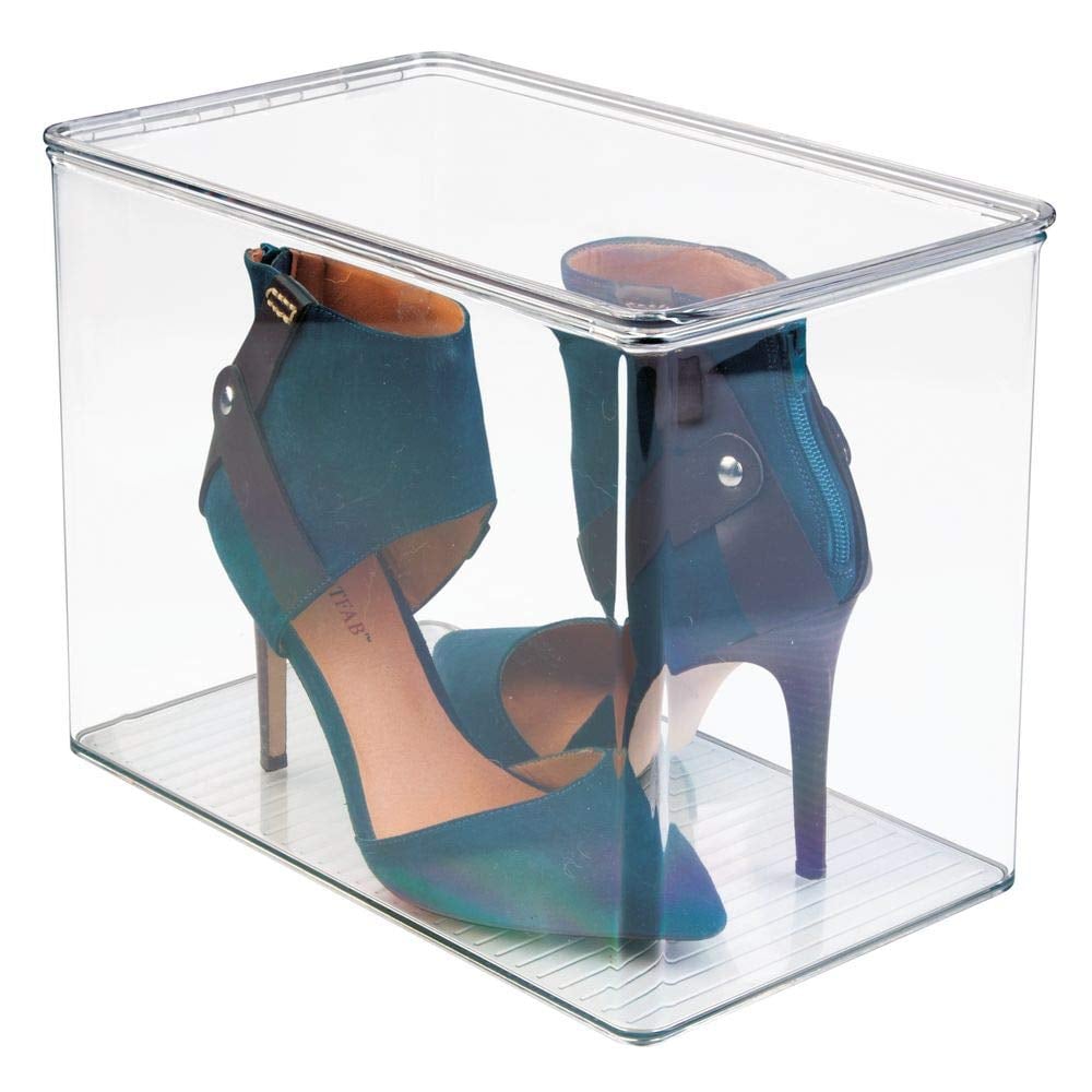 MDesign Closet Storage Organizer Shoe Box