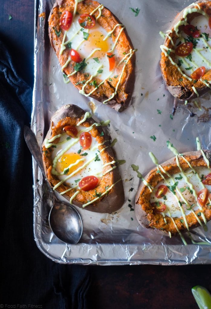 Mexican Stuffed Sweet Potatoes With Eggs