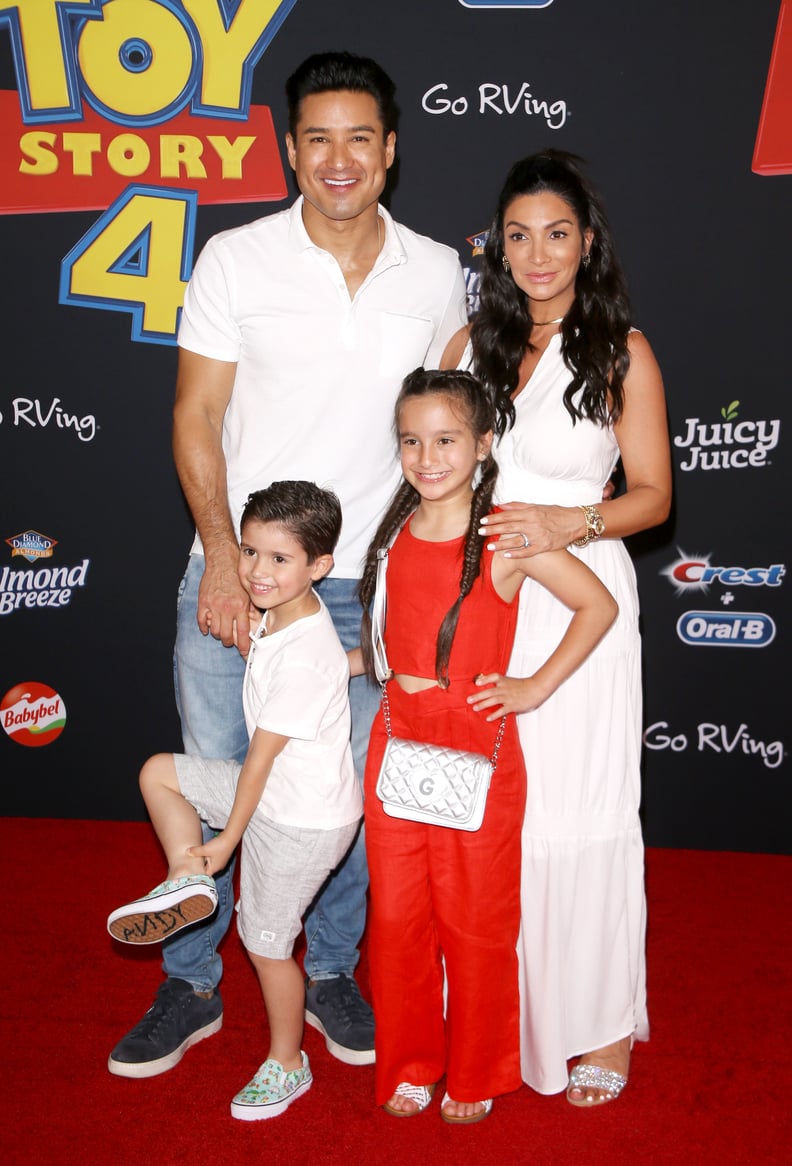 Mario Lopez, Courtney Laine Mazza, and Their 2 Kids at the Toy Story 4 Premiere