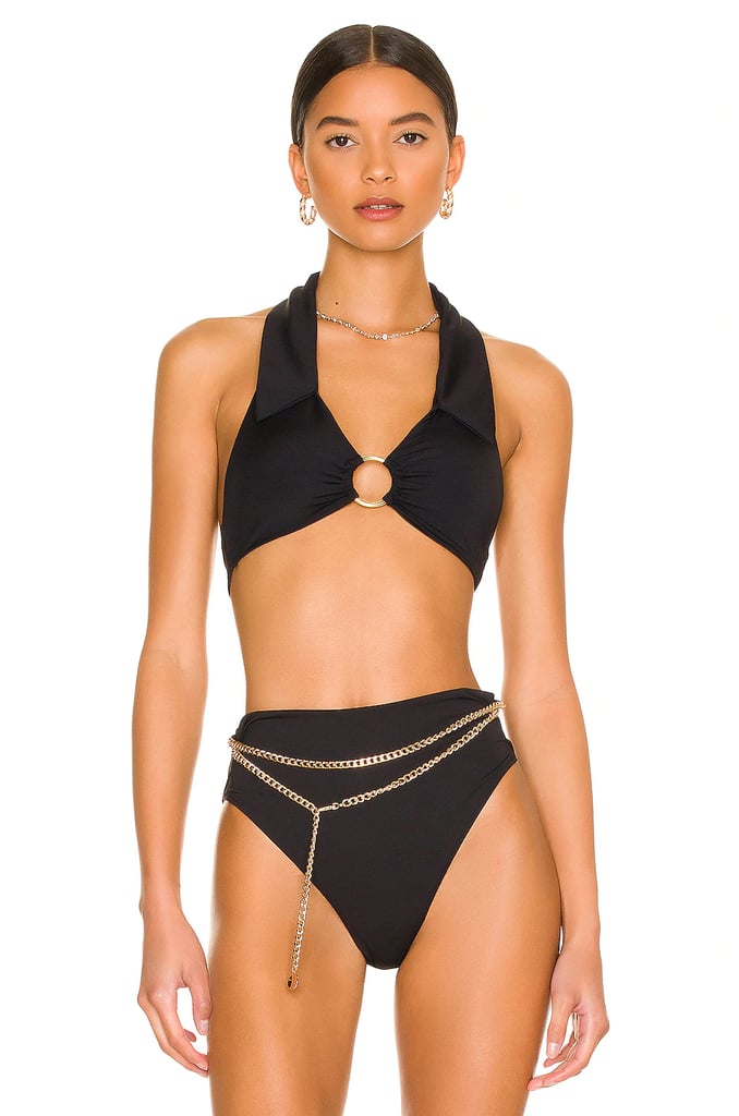 WeWoreWhat Collar O-Ring Bikini Top