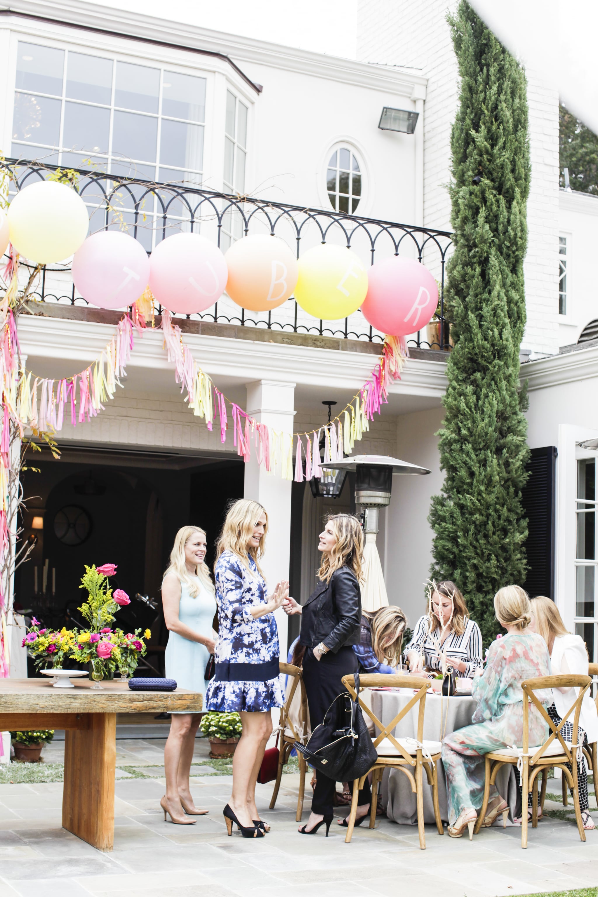 Molly Sims Mingled With Her Guests At The Outdoor Baby Shower