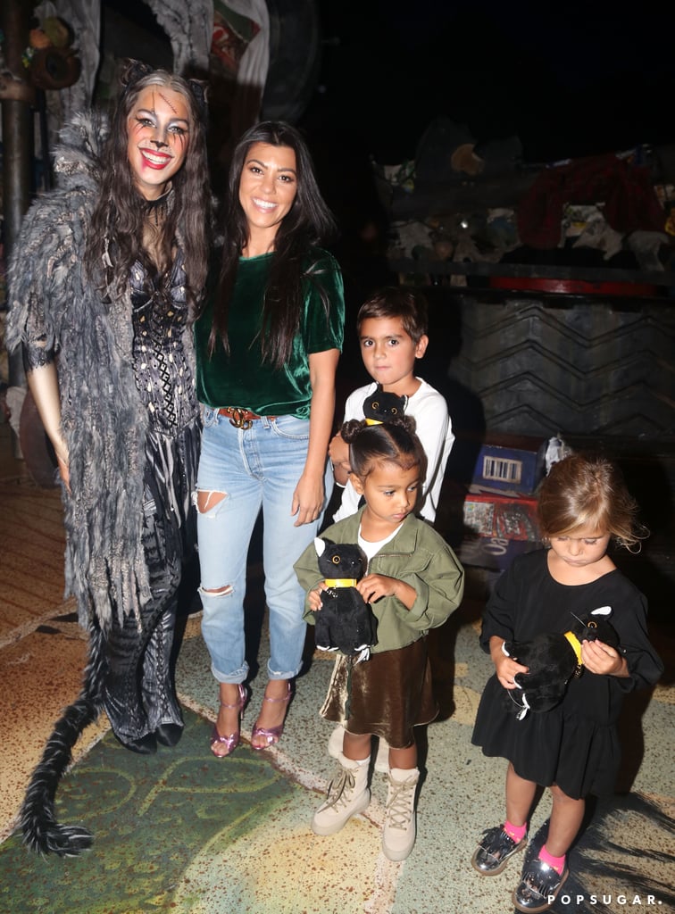 Kourtney Kardashian With Kids at Cats on Broadway Sept. 2016