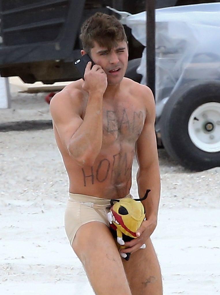 Zac Efron in His Underwear on the Set of Dirty Grandpa