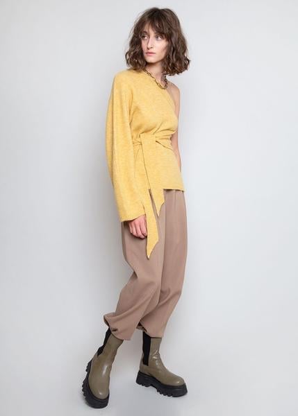 Nanushka Cleto One Sleeve Asymmetric Sweater