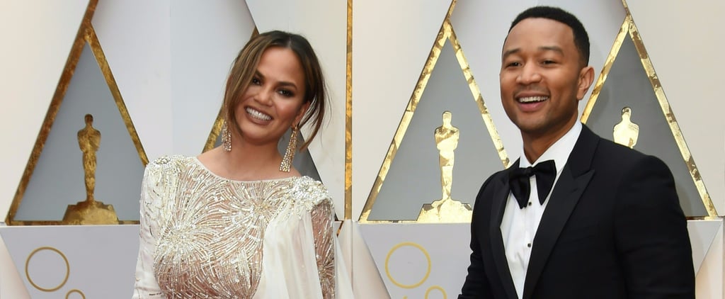 Chrissy Teigen and John Legend at the 2017 Oscars