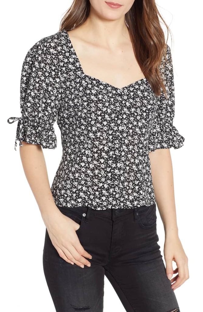 Row A Floral Print Top