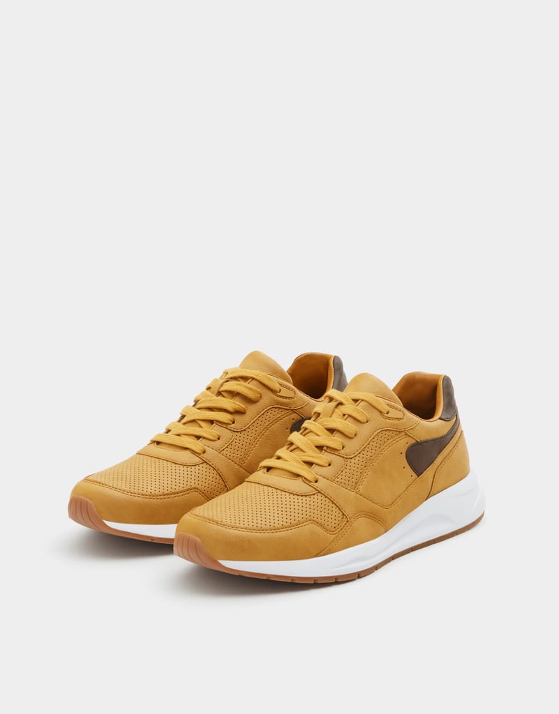 pull&bear Mustard yellow urban sneakers