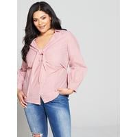 V by Very Curve Knot Front Shirt