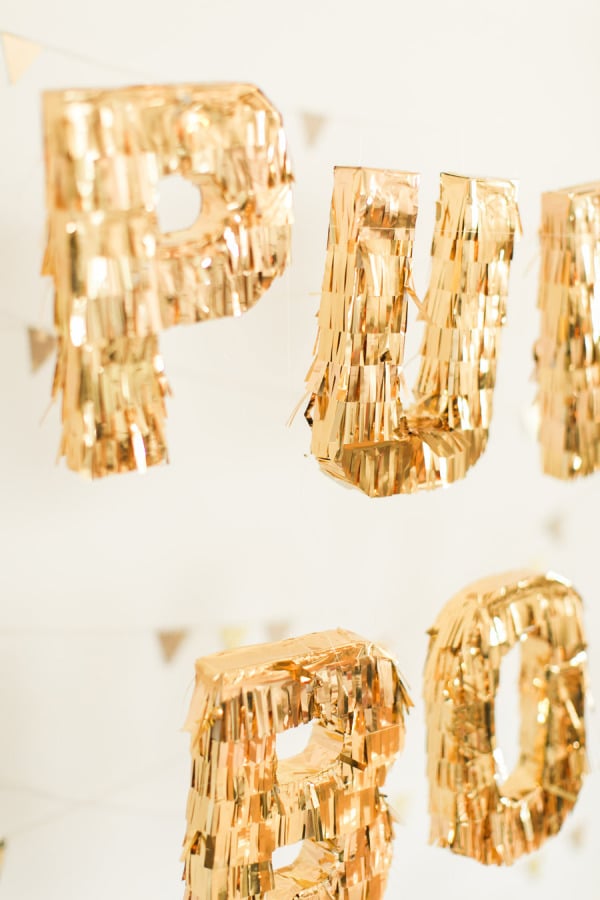 DIY FRINGED LETTER BACKDROP