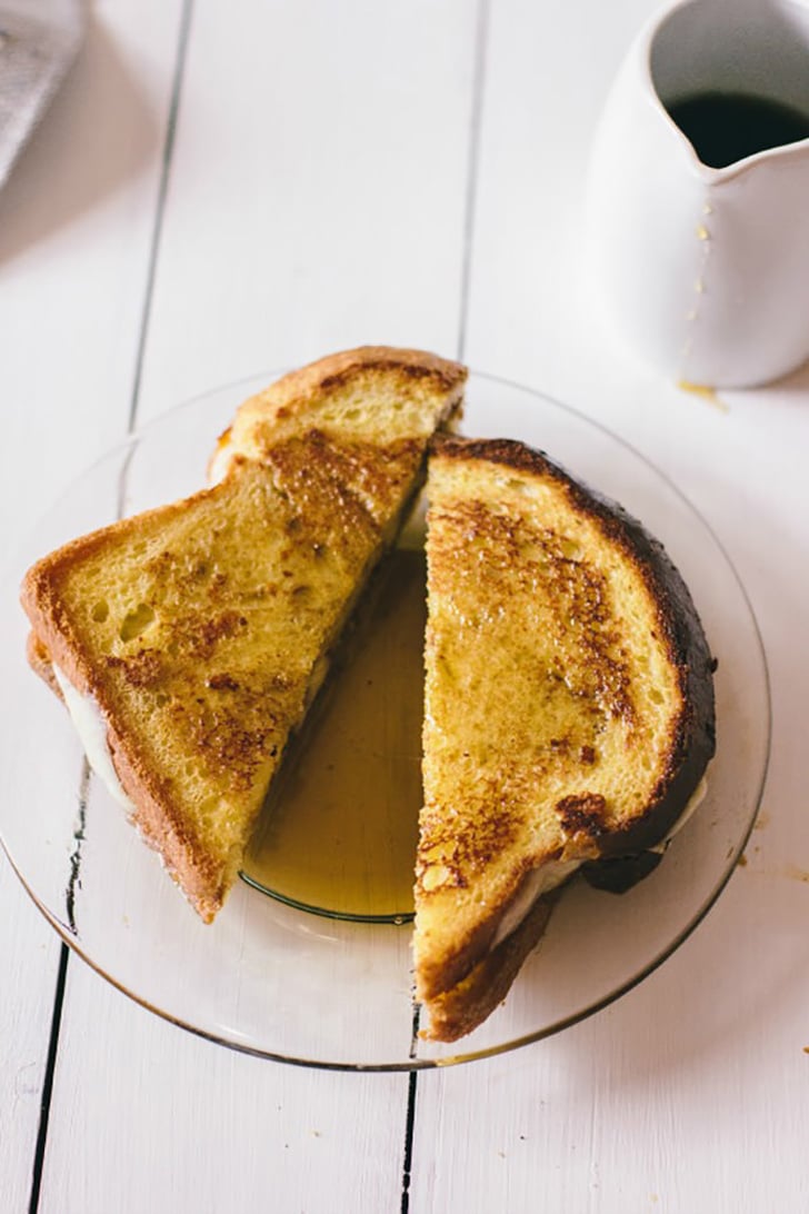 Peach and Mozzarella French Toast Sandwiches