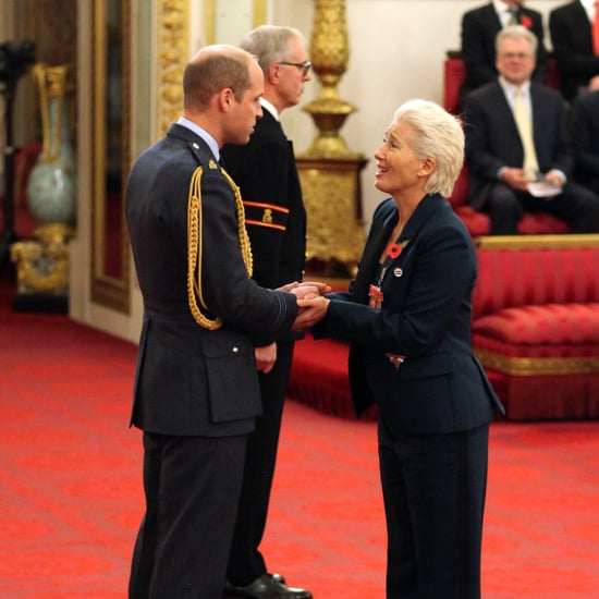 Prince William and Emma Thompson at Investiture Ceremony