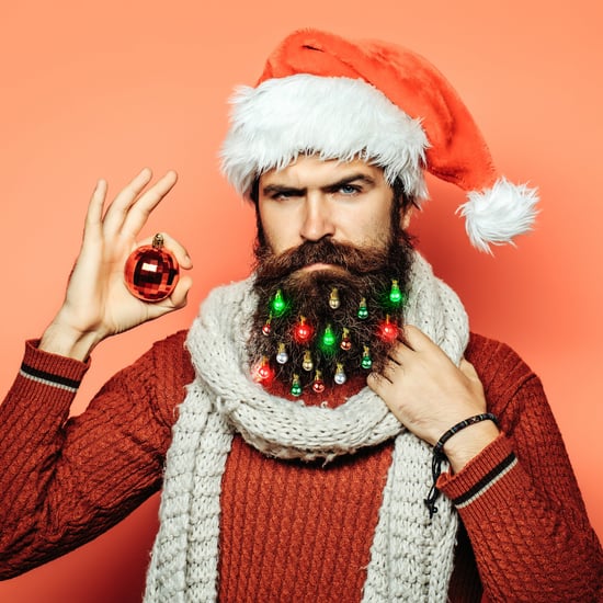 Light-Up Beard Christmas Ornaments
