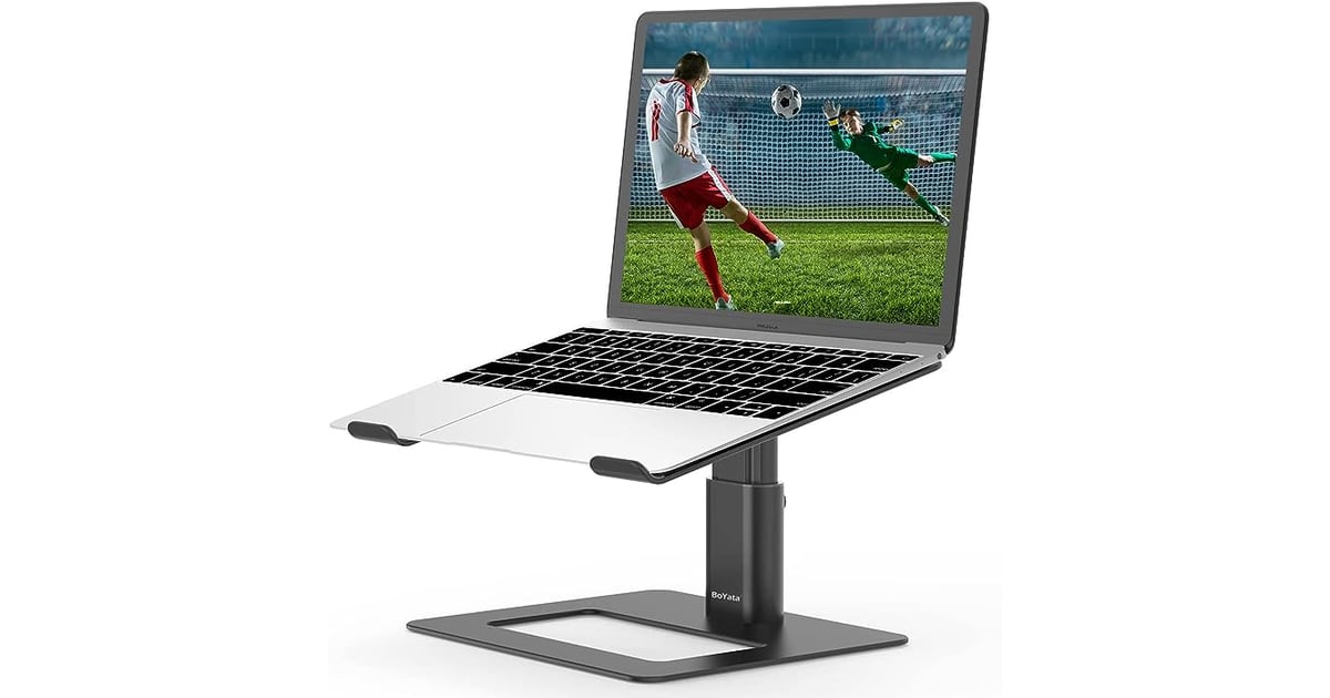 Sleek laptop outlet stand