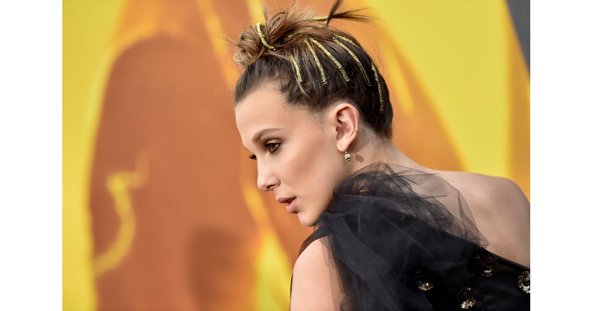 Millie Bobby Brown's Gold Topknot, 2019 | Millie Bobby Brown's Best