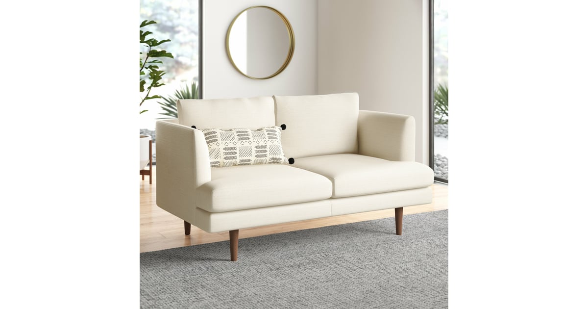 AllModern Wide Recessed Arm Loveseat Best and Most Comfortable
