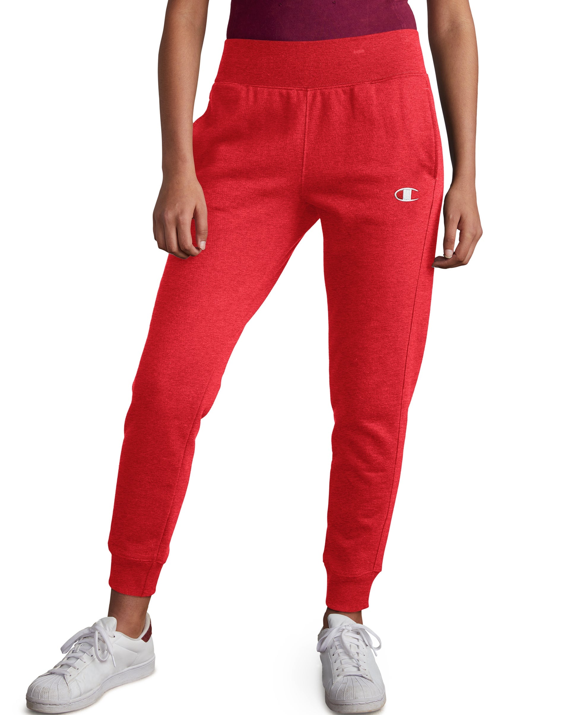 champion red joggers