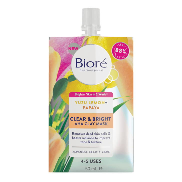 Bioré Clear & Bright AHA Clay Face Mask The Best SkinCare Products Launching in May 2021