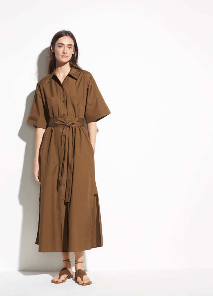 Vince Short Sleeve Utility Shirt Dress