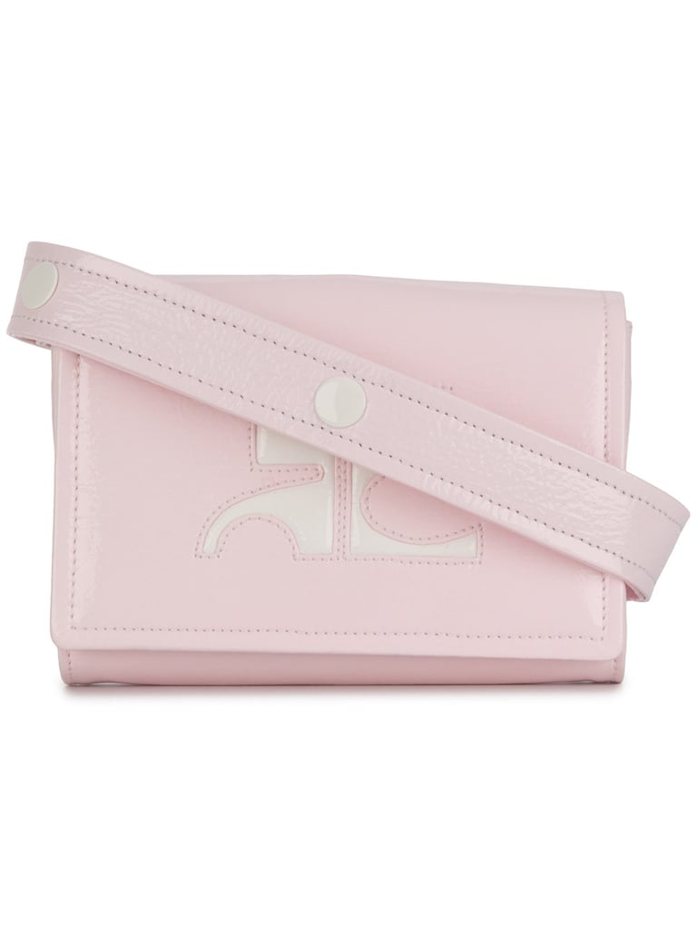 Courreges Vinyl Box Logo Waist Bag
