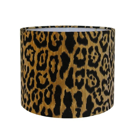 Animal Print Velvet Lamp Shade