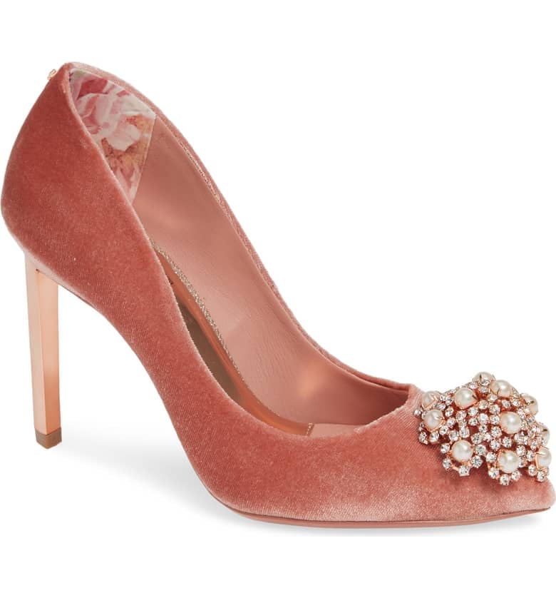 Ted Baker London Peetchv Embroidered Pumps