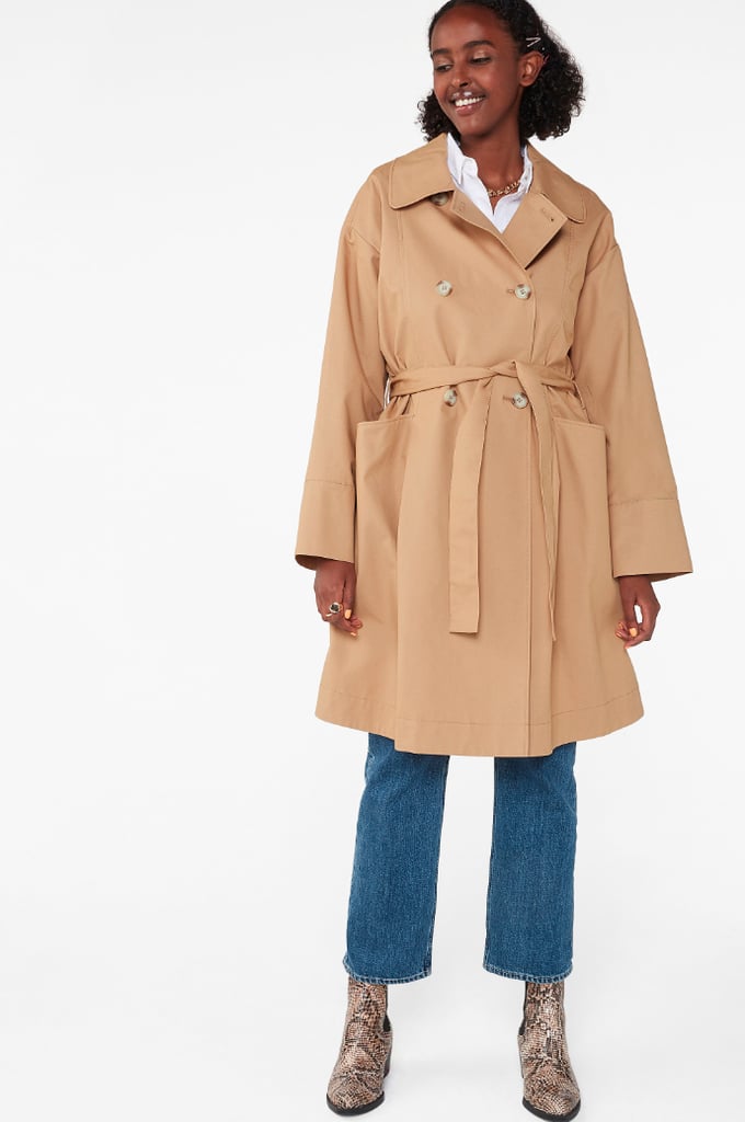 Monki Cares Double Breasted Trench Coat