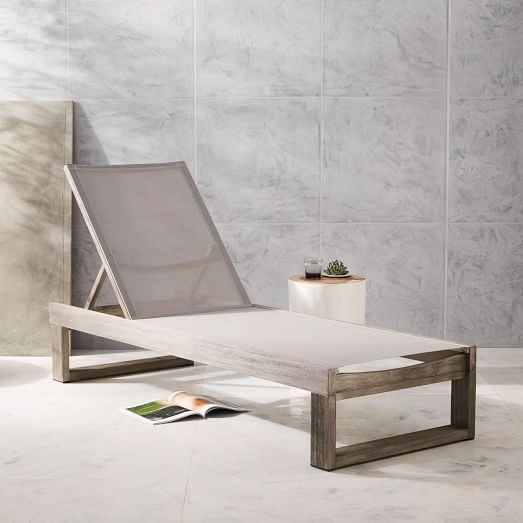 West elm portside on sale lounger