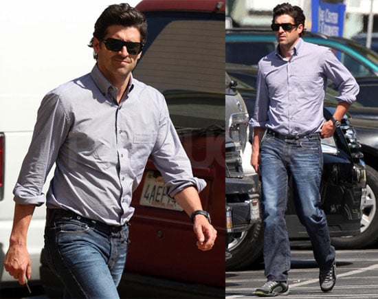 Photos of Patrick Dempsey Arriving On Set of Valentine's ...